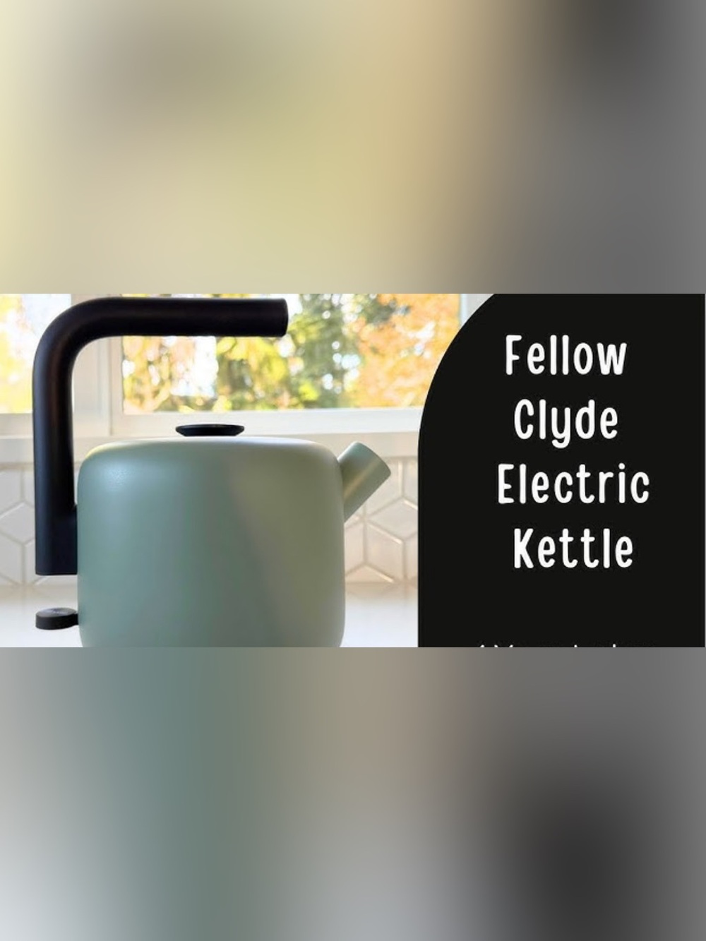 Fellow Clyde Electric Kettle in Sage Green